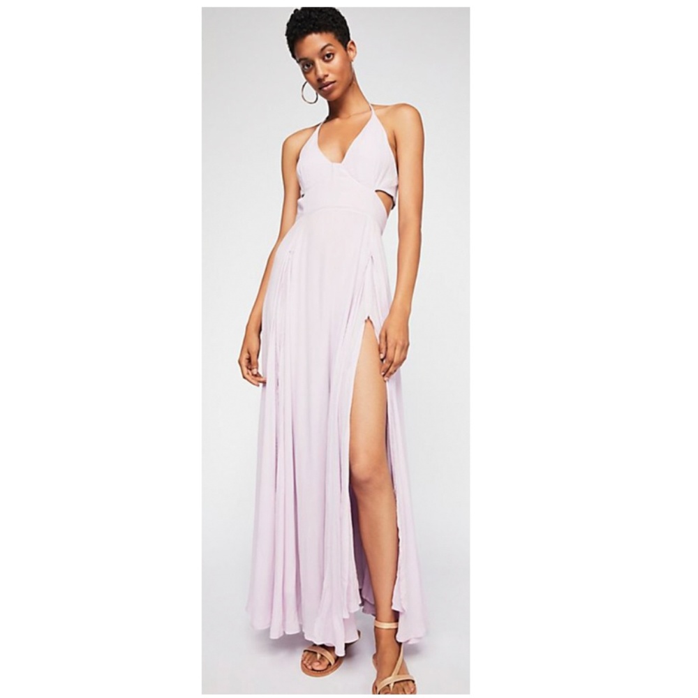 Free People Maxi Dress in Orchid (dusky pink)
